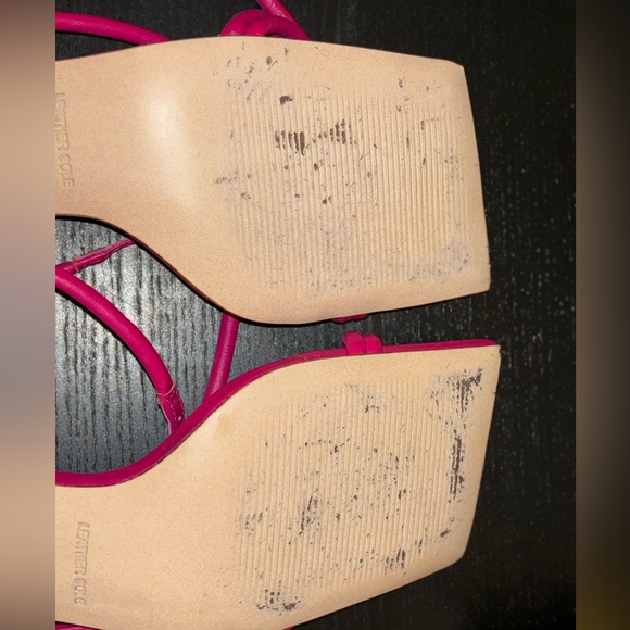 L’Intervalle Fresh Berry Leather Strappy Low Heel Sandal, Size 38 WORN ONCE - Picture 10 of 12